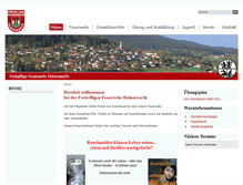 Tablet Screenshot of feuerwehr-hohenwarth.de